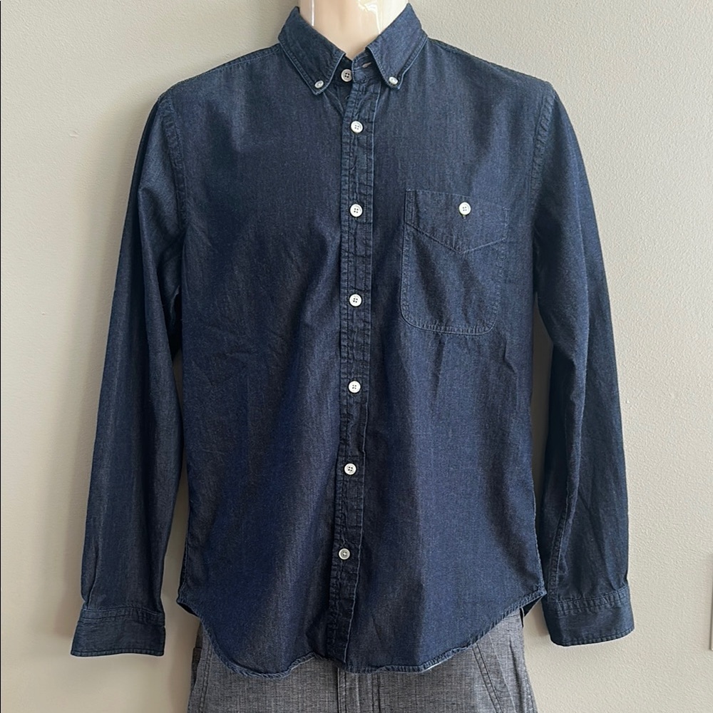 7 For All Mankind Soft Denim Casual Button Down Shirt